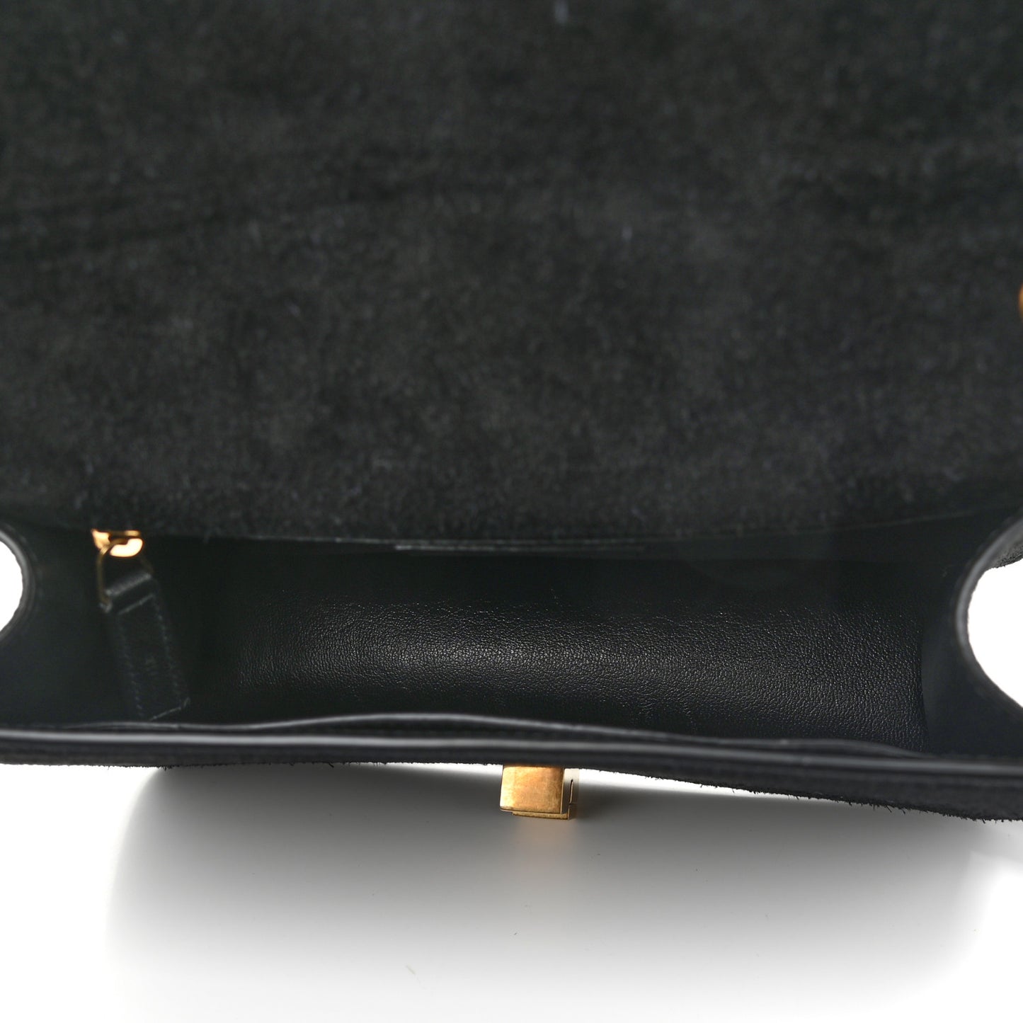Suede Carre Satchel Black