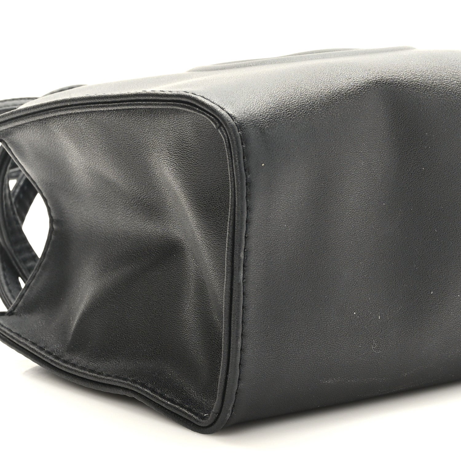 Telfar Vegan Leather Small Shopping Bag Black 7 of 8
