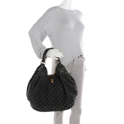 Louis Vuitton Denim Mahina XL Black 2 of 7