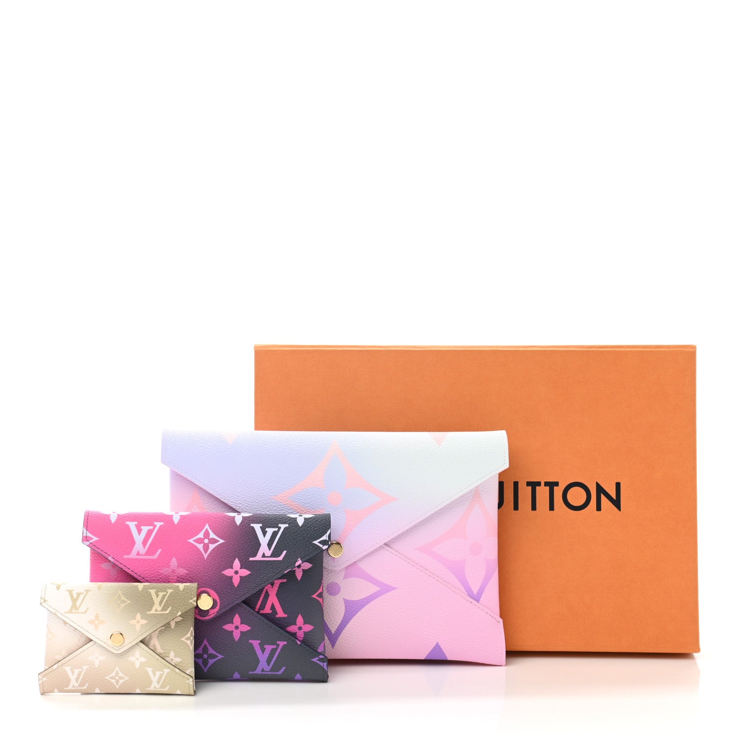 Louis Vuitton Monogram Giant Spring In The City Kirigami Pochette Set Sunrise Pastel Midnight Fuchsia Sunset Kaki 8 of 8