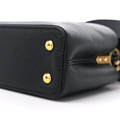 Louis Vuitton Taurillon Snakeskin Mini Capucines Black 7 of 12
