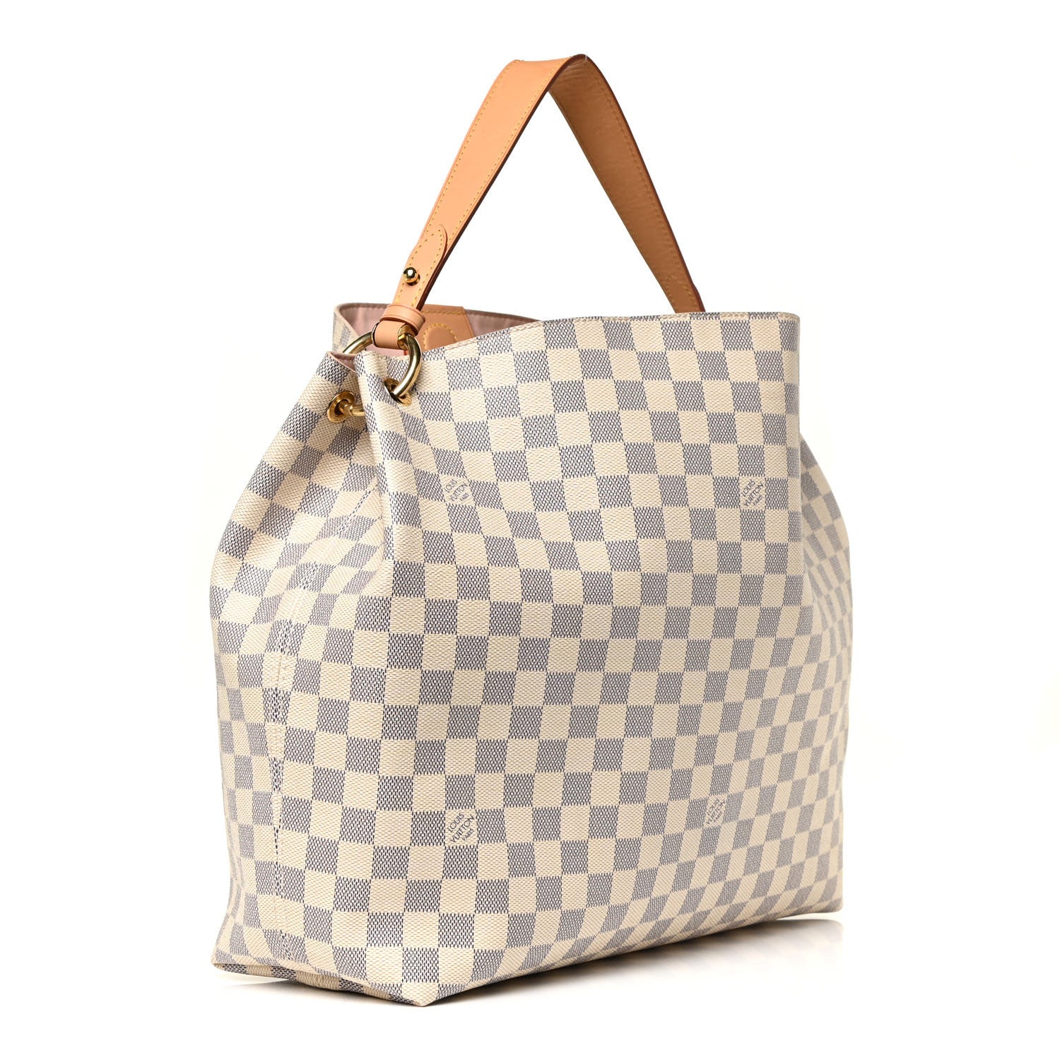 Louis Vuitton Damier Azur Graceful MM Rose Ballerine 3 of 15