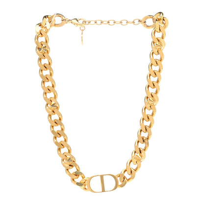 Christian Dior Metal CD Spikes Choker Necklace Gold 3 of 5