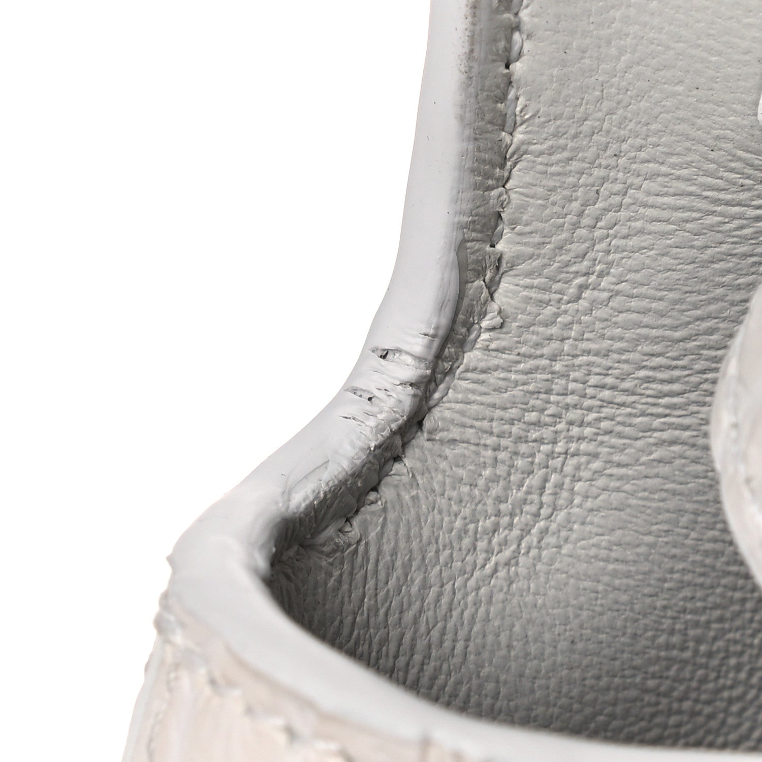 Balenciaga Extra Supple Calfskin Crocodile Embossed XS Downtown Shoulder Bag White 12 of 13