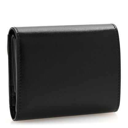 Celine Shiny Smooth Lambskin Small Triomphe Wallet Black 3 of 9