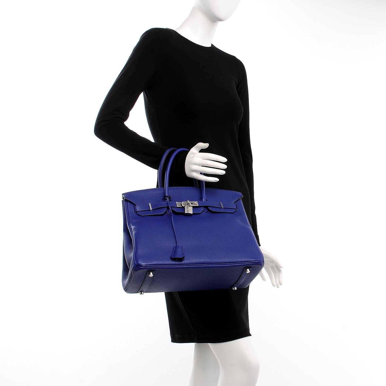 Hermes Togo Birkin 35 Bleu Electrique 2 of 37