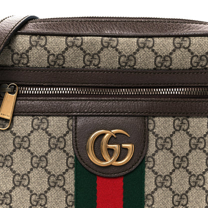 Gucci GG Supreme Monogram Web Small Ophidia Messenger Bag Brown 16 of 21