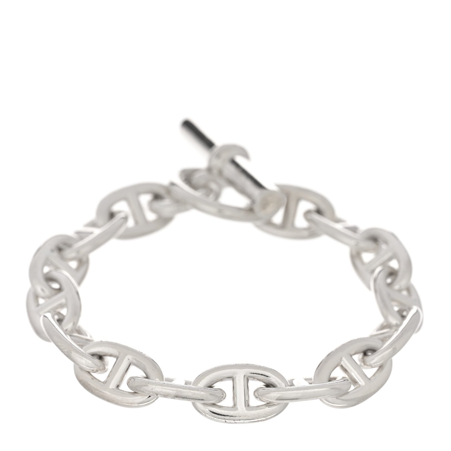 Hermes Sterling Silver MM Chaine d'Ancre Bracelet 1 of 4