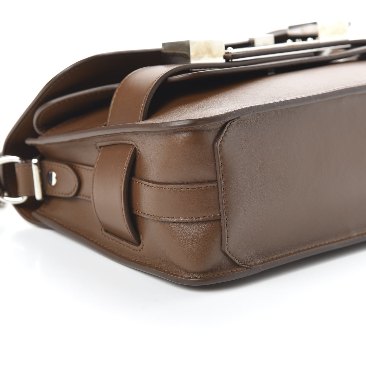 Smooth Calfskin Mini PS11 Classic Shoulder Bag Hazelnut