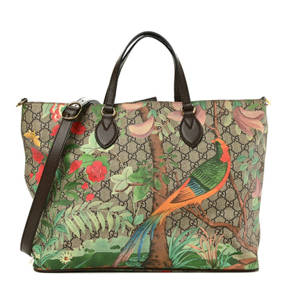 Gucci Soft GG Supreme Monogram Tian Medium Crossbody Tote Beige Multicolor New Acero 1 of 9