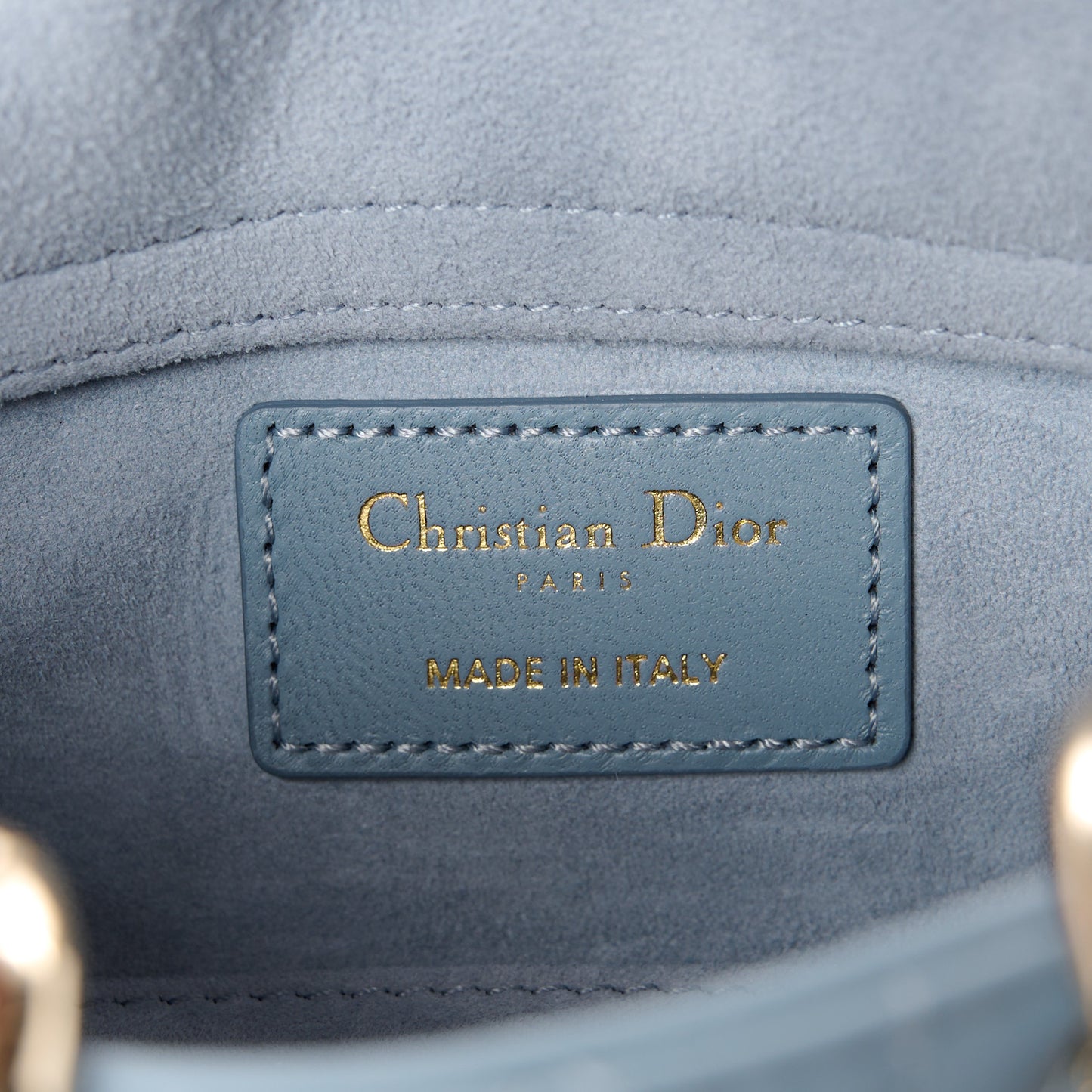 Lambskin Cannage Micro Lady D-Joy Cloud Blue