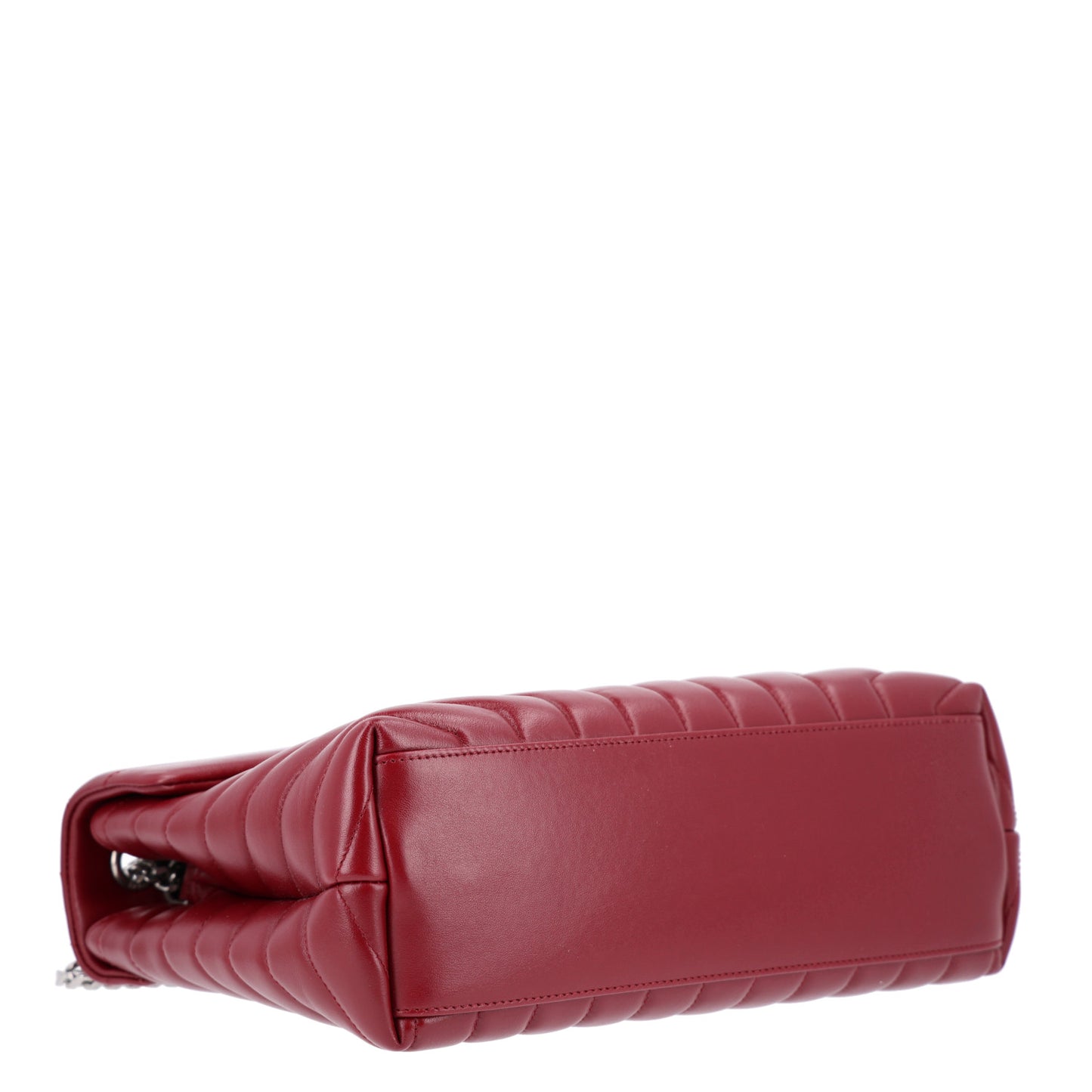 Calfskin Y Quilted Monogram Medium Loulou Chain Satchel Palissandre