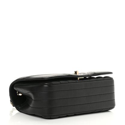 Chanel Calfskin Chevron Quilted Mini Statement Flap Black 5 of 13