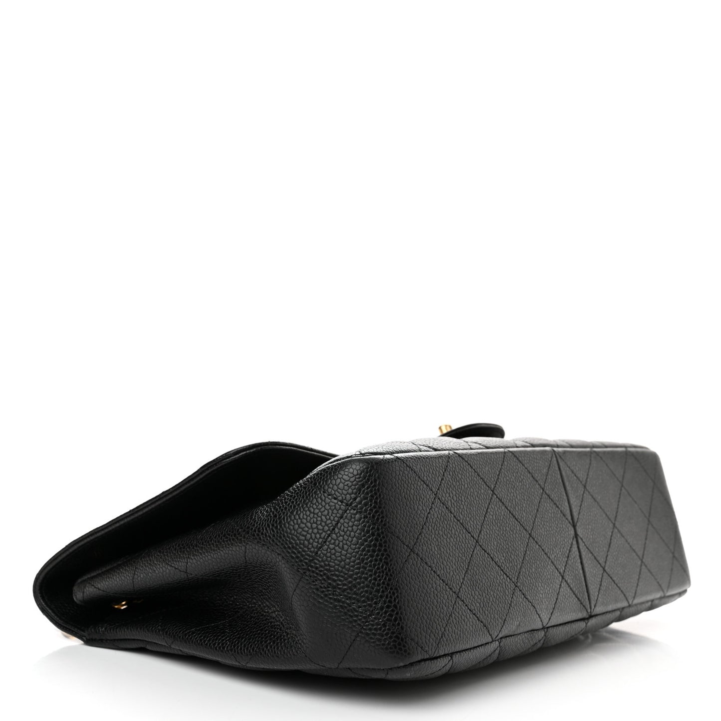 Caviar Quilted Jumbo Single Flap Black