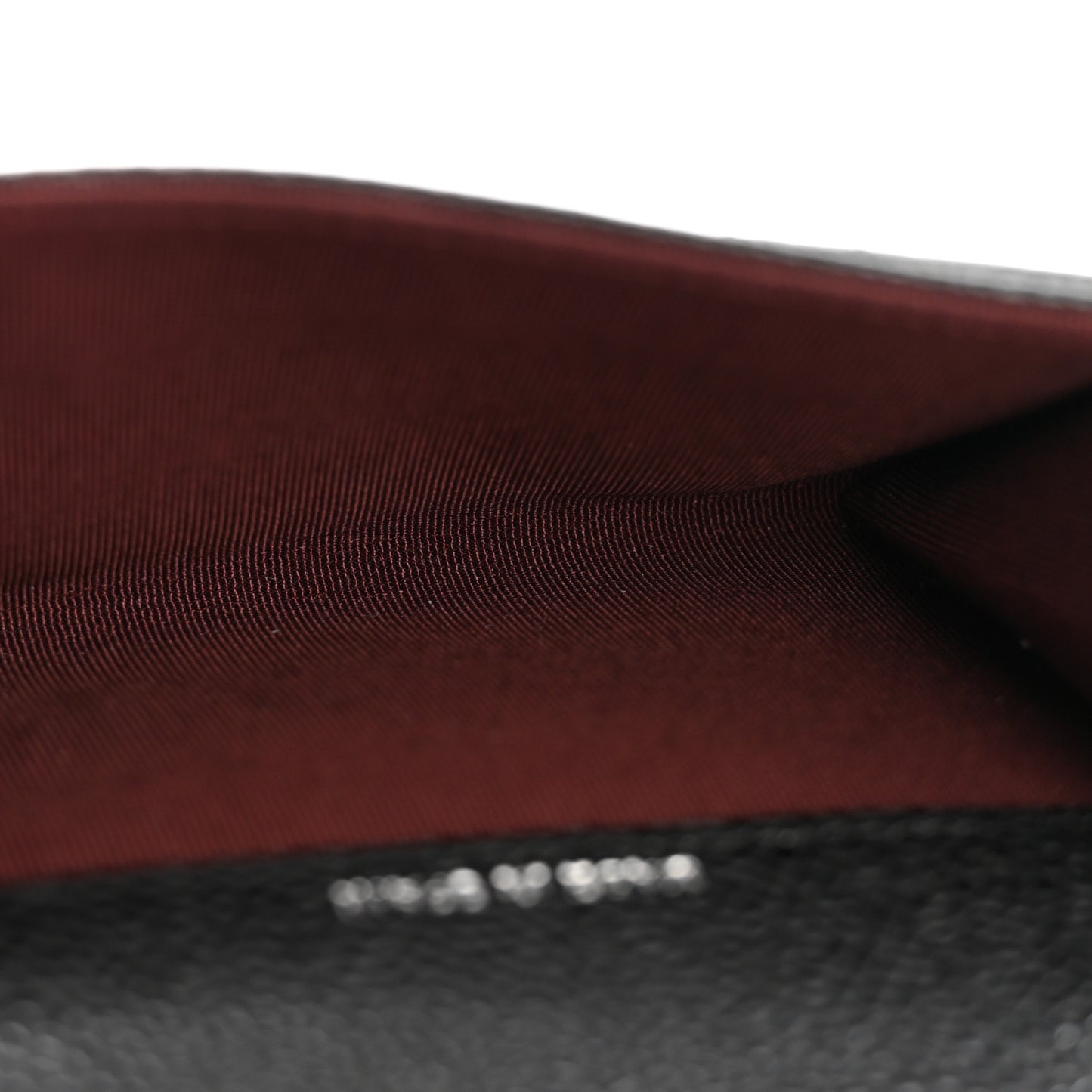 Caviar Quilted Flap Card Holder Black