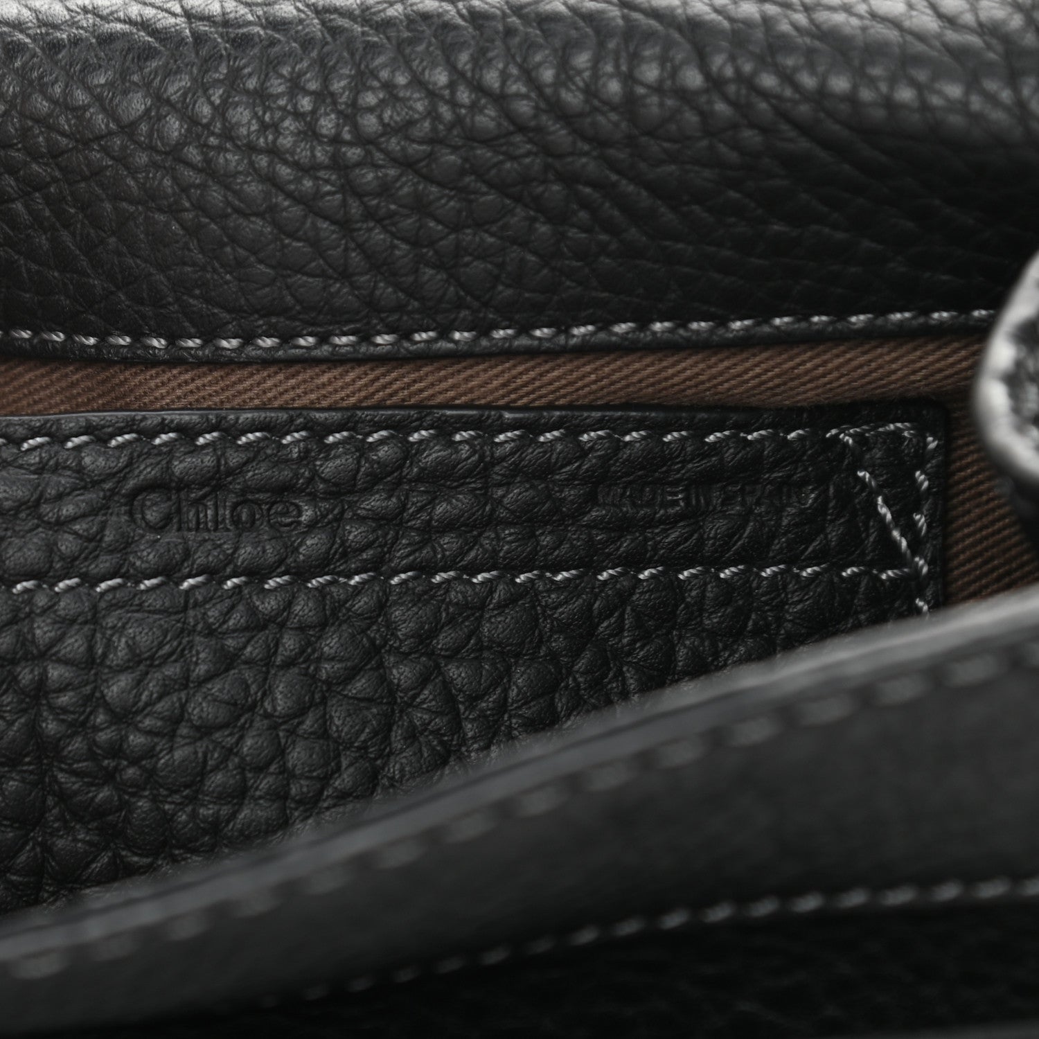 Chloe Calfskin Mini Marcie Round Crossbody Bag Black 6 of 13