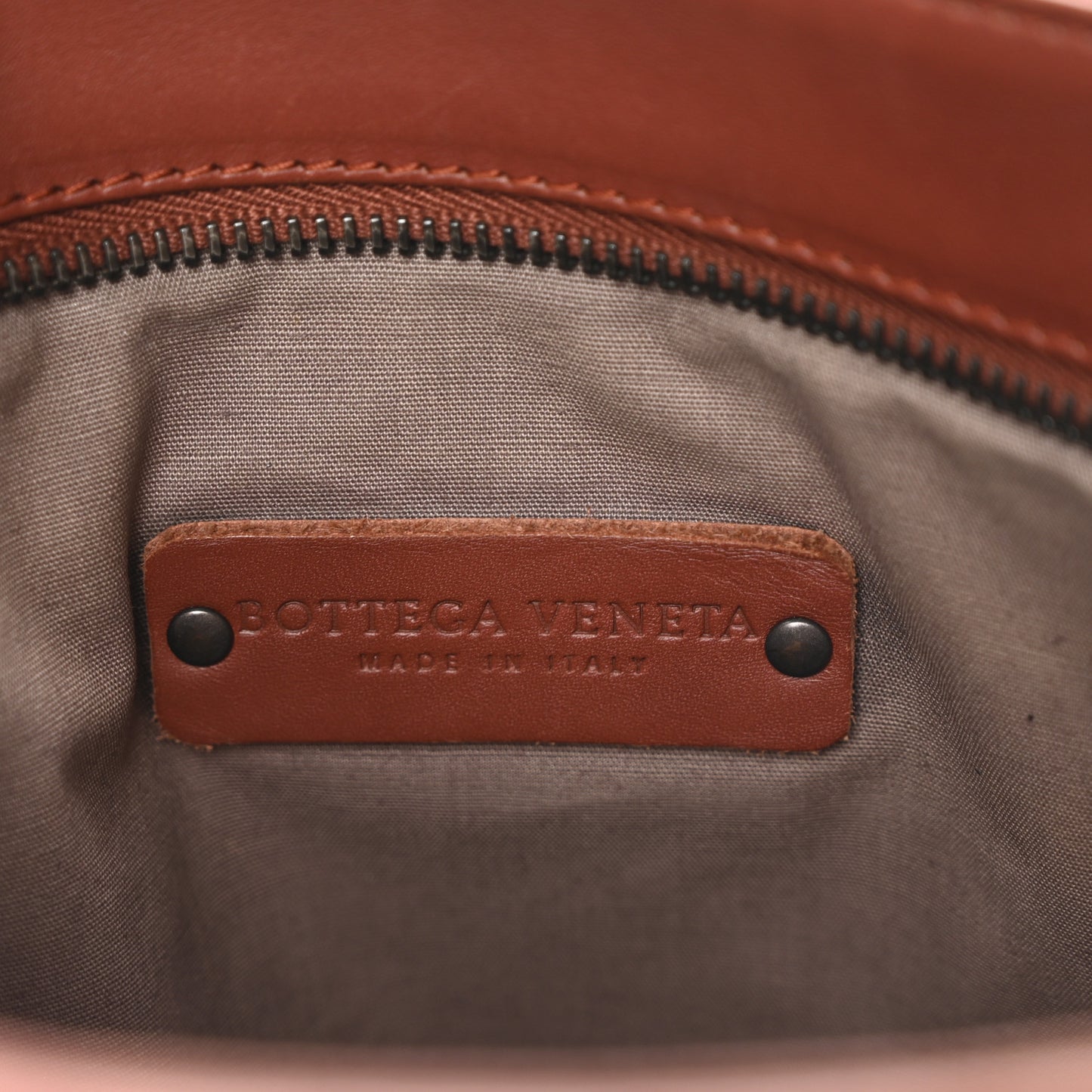 Nappa Intrecciato VN Crossbody Messenger Bag Rust