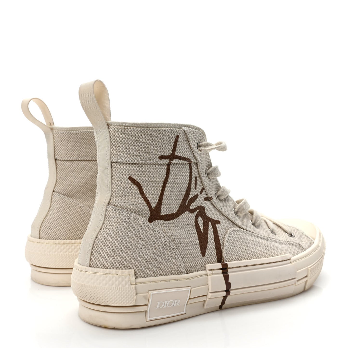 X CACTUS JACK Canvas Mens B23 High Top Sneakers 42 Beige