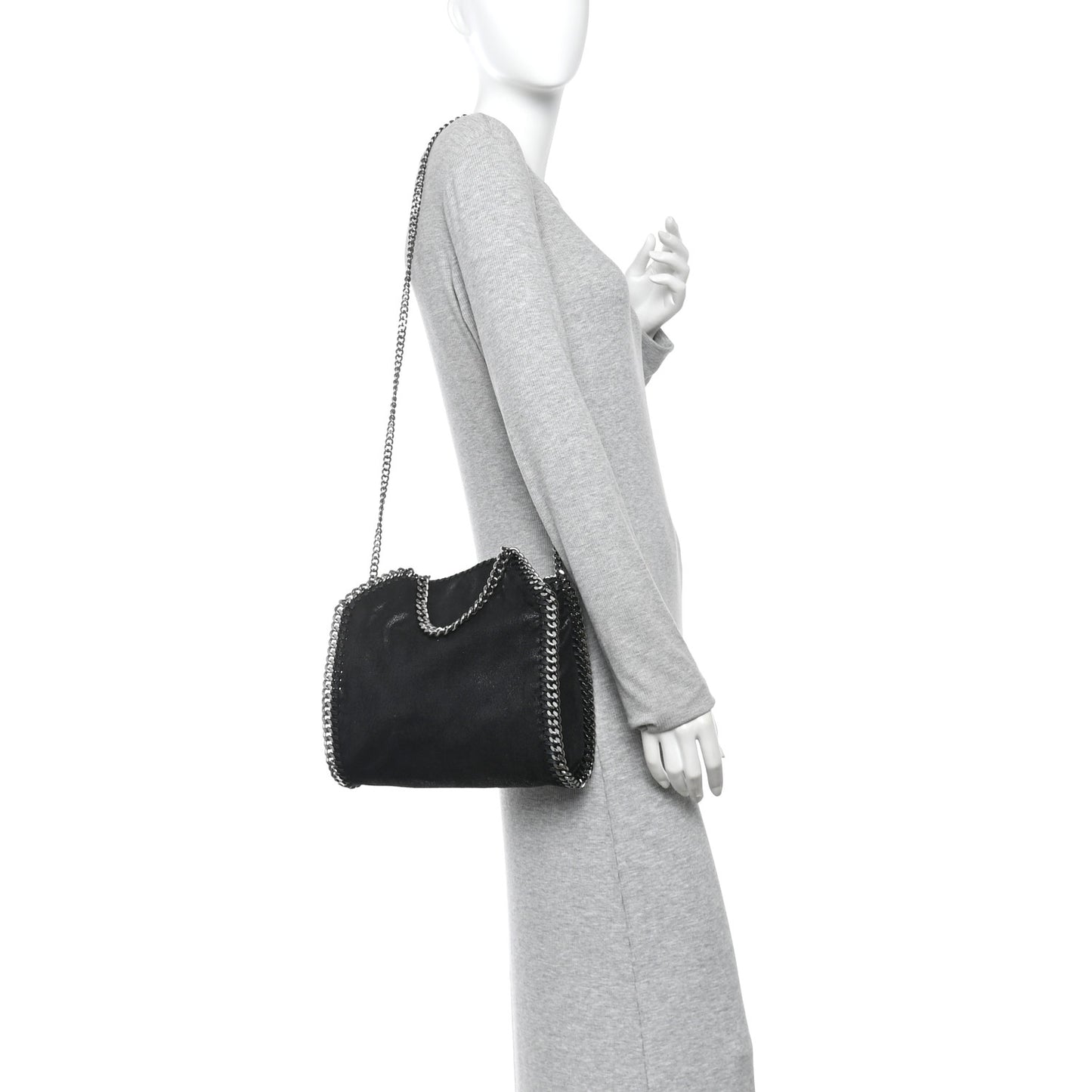 Shaggy Deer Mini Falabella Tote Black