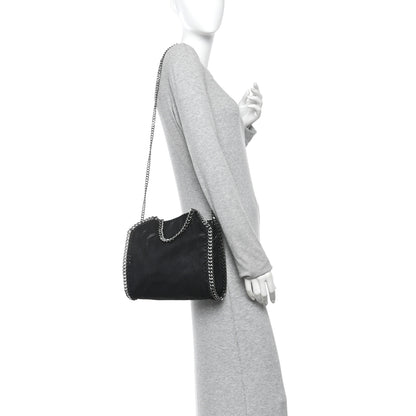 Stella McCartney Shaggy Deer Mini Falabella Tote Black 2 of 9