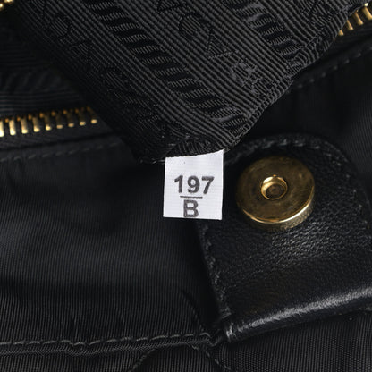 Prada Nylon Tessuto Impuntu Quilted Shoulder Bag Black 8 of 14