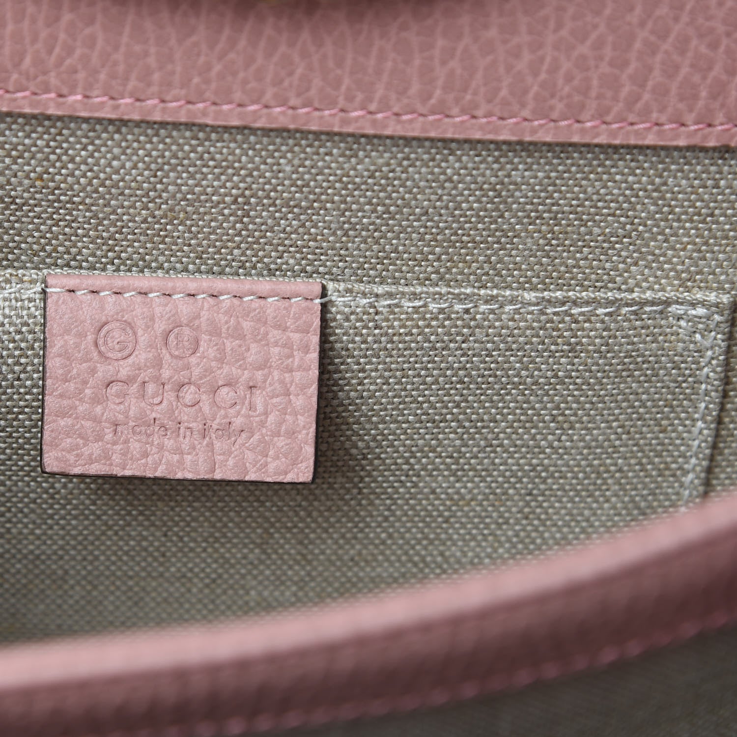 Gucci Dollar Calfskin Small Interlocking G Shoulder Bag Soft Pink 6 of 10