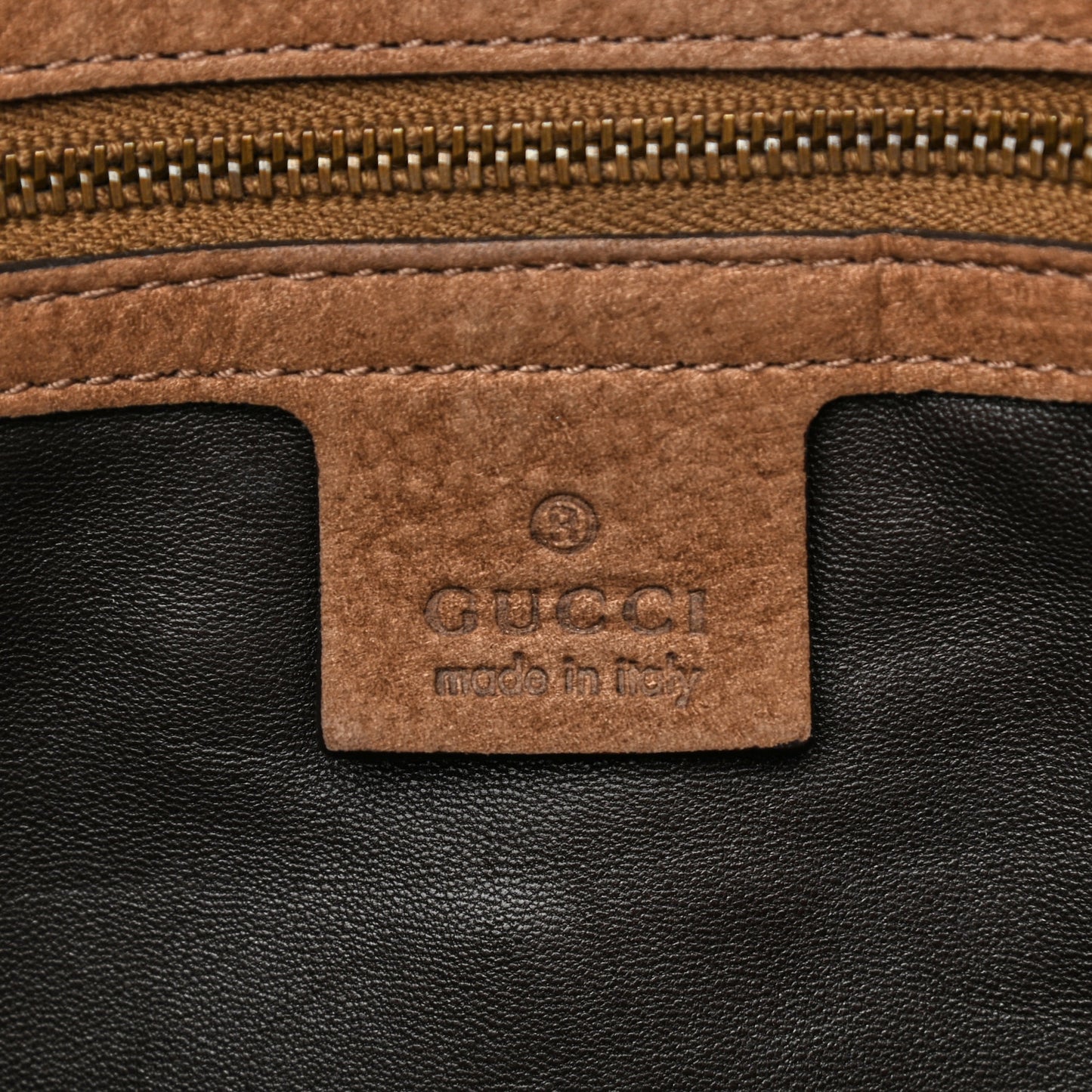 Python Large GG Running Tote Brown