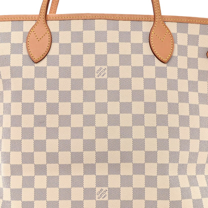 Louis Vuitton Damier Azur Neo Neverfull MM Rose Ballerine 7 of 10