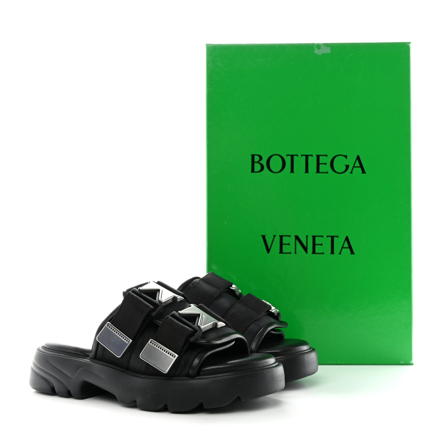 Nappa Flash 45mm Flat Sandals 37 Black