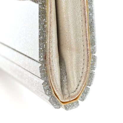 Jimmy Choo Acrylic Glitter Candy Clutch Silver 13 of 13