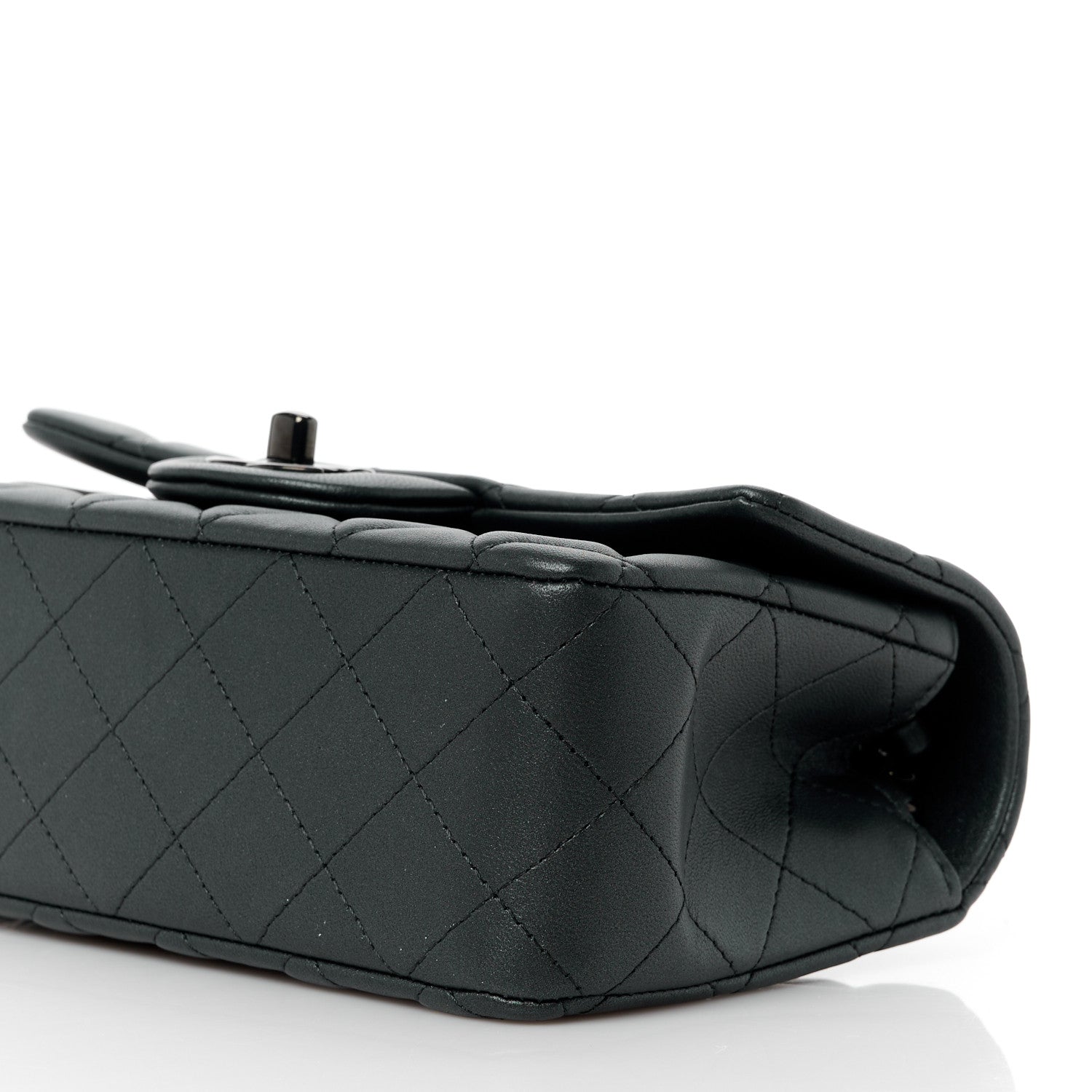 Chanel Lambskin Quilted Mini Rectangular Flap So Black 11 of 12