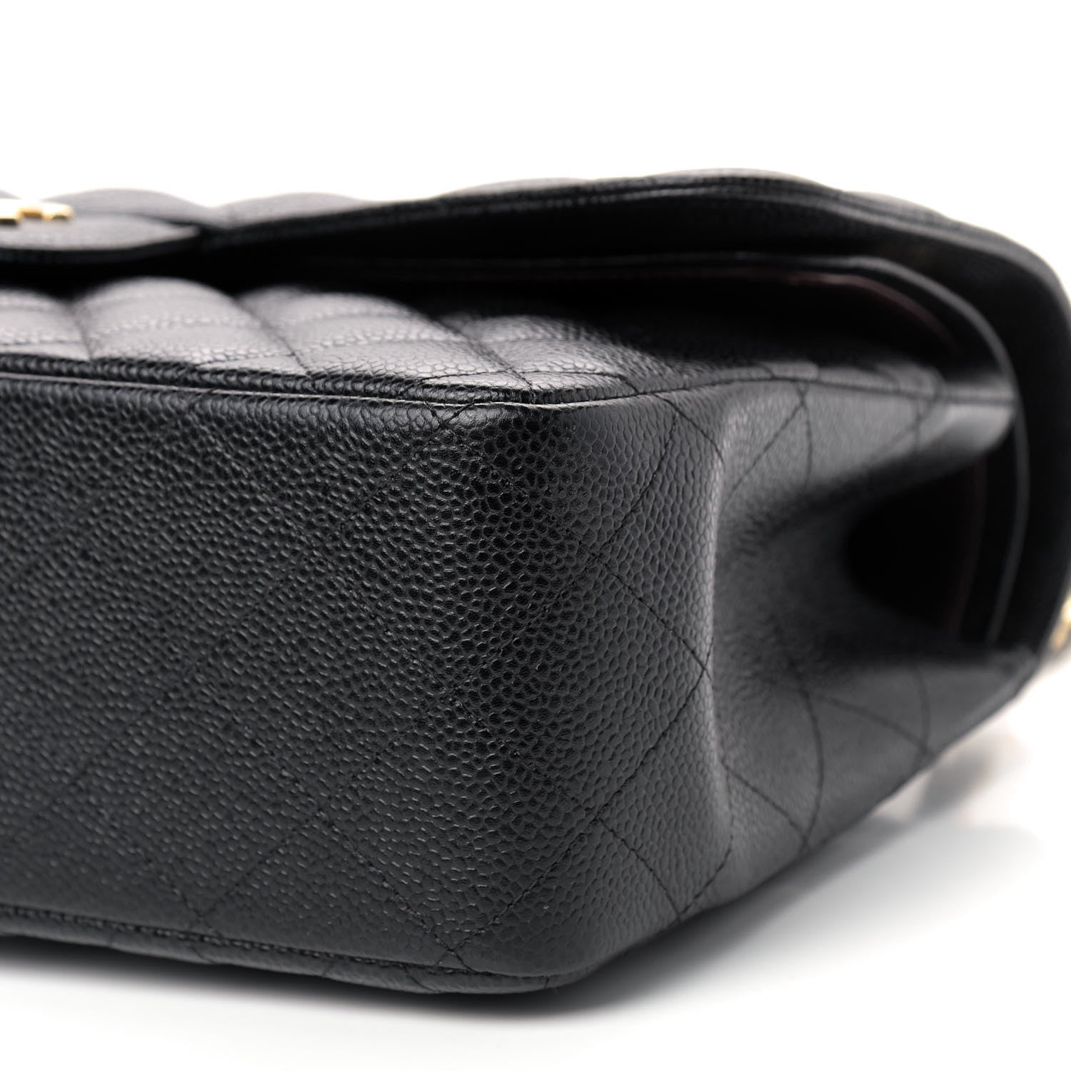 Chanel Caviar Quilted Jumbo Double Flap Black 9 of 10