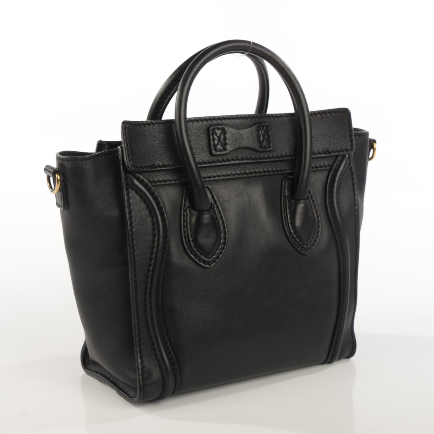 Smooth Calfskin Nano Luggage Black