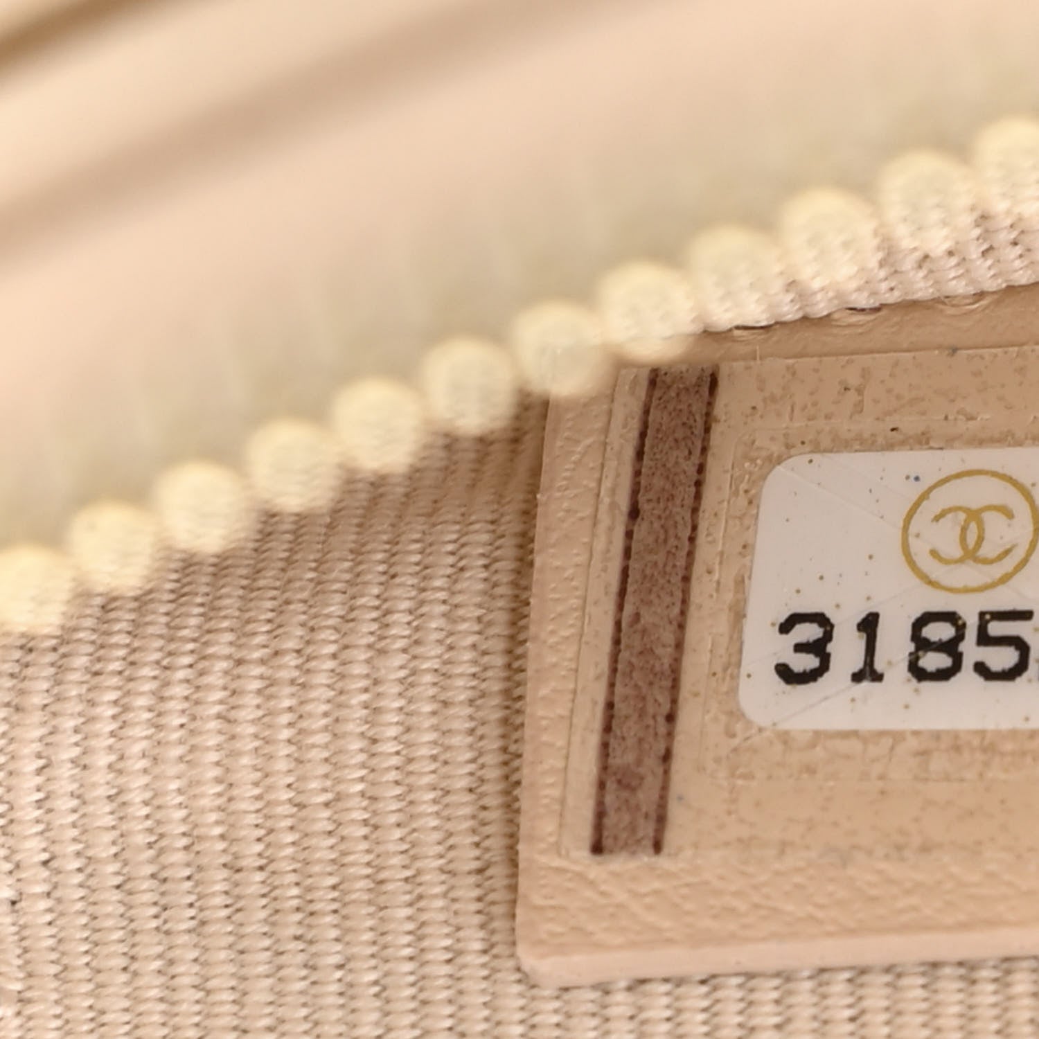 Chanel Caviar Quilted Zip Card Holder Wallet Light Beige 7 of 7