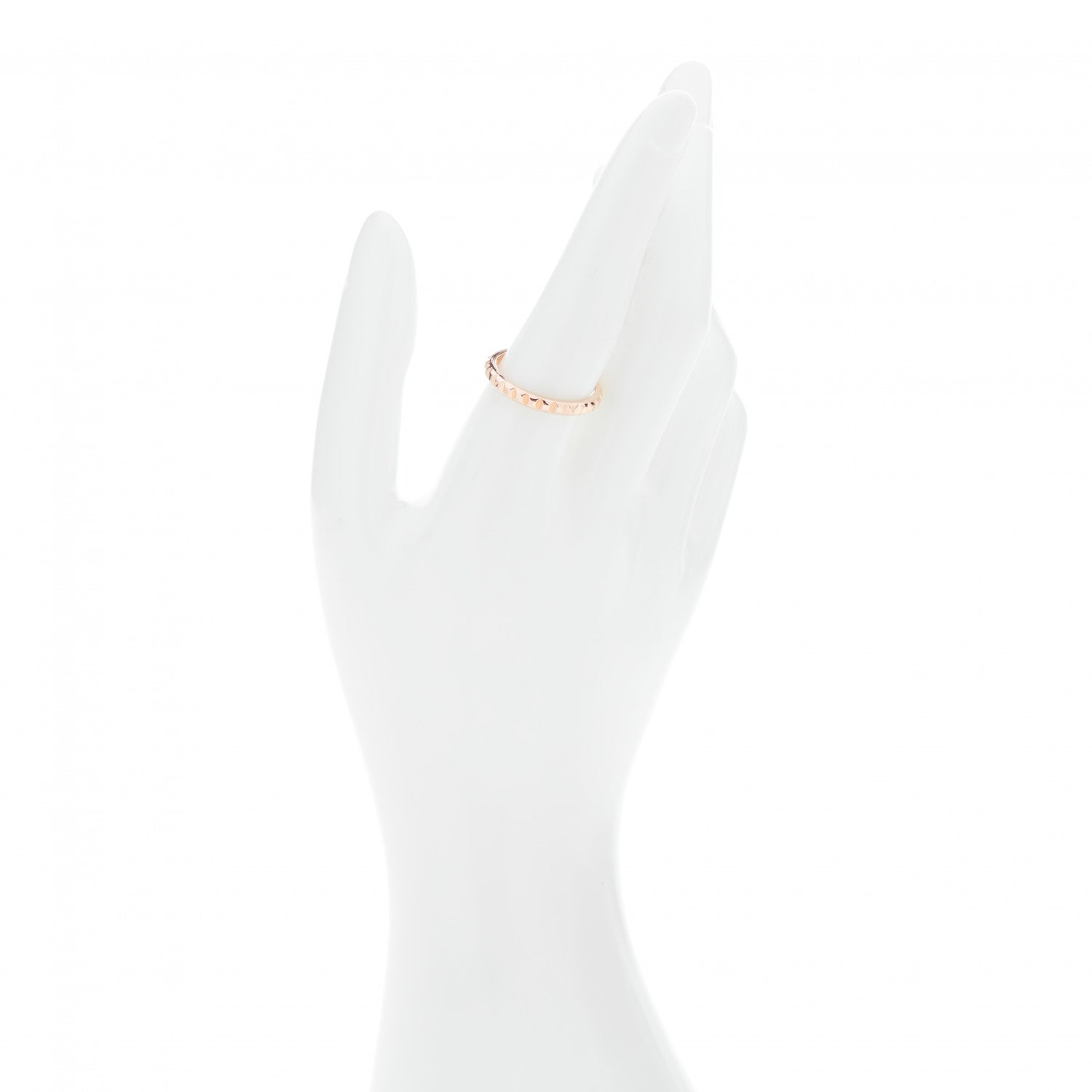 Boucheron 18K Pink Gold Medium Clou De Paris Wedding Band Ring 60 9.25 3 of 8