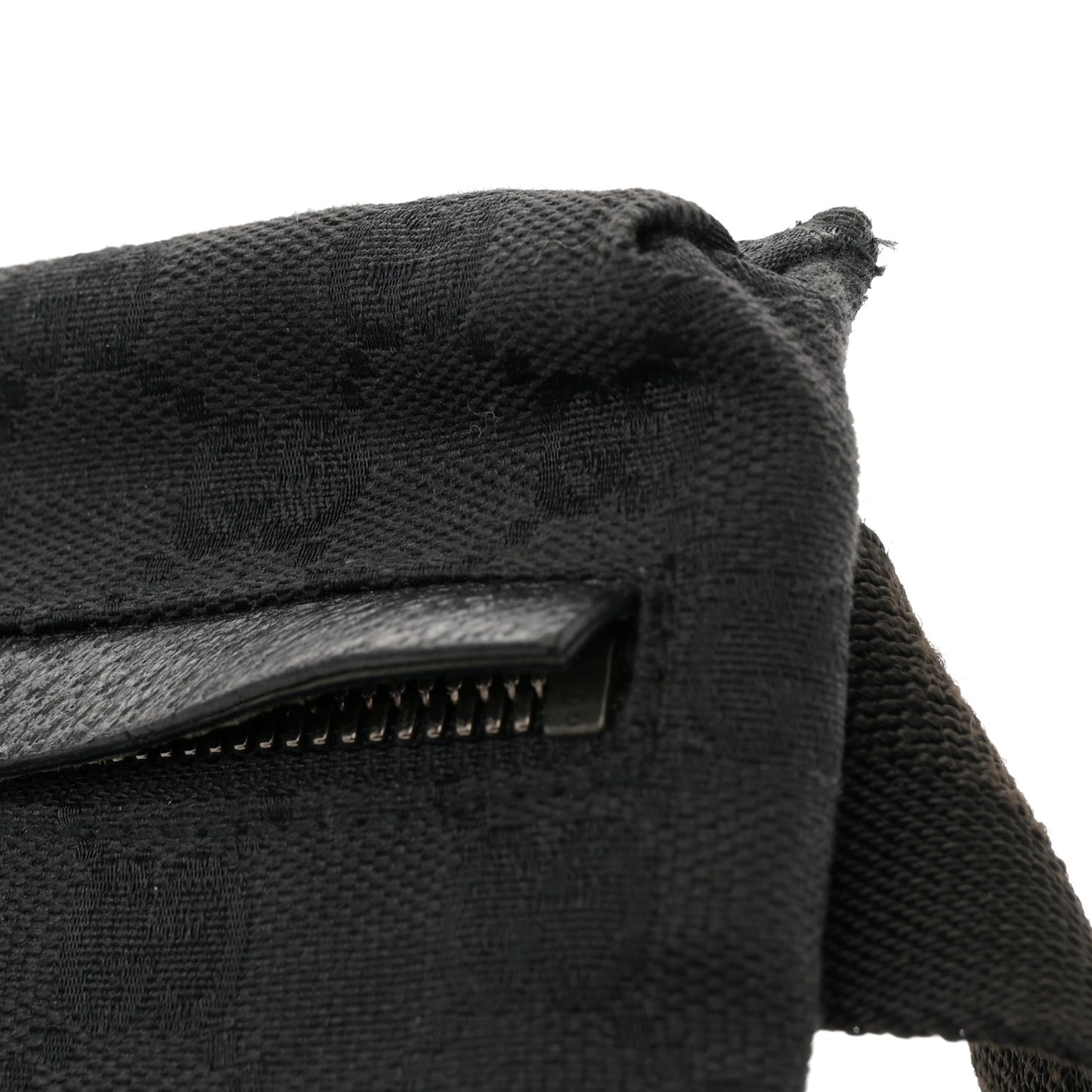GG Monogram Double Pocket Belt Bag Black