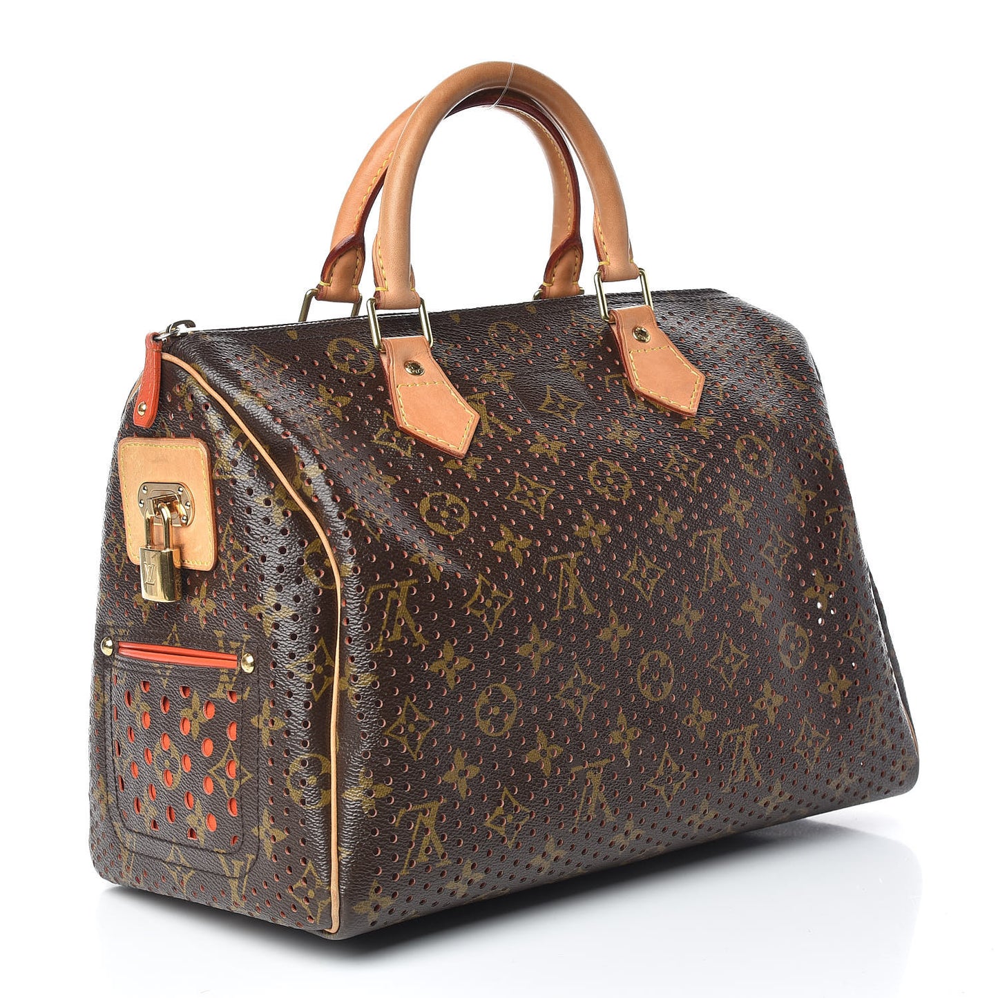 Monogram Perforated Speedy 30 Orange