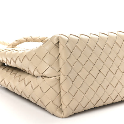 Bottega Veneta Nappa Intrecciato Medium Andiamo Shoulder Bag Ecru 8 of 9