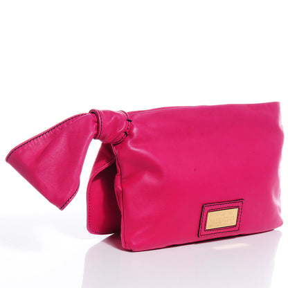 Valentino Garavani Nappa Large Bow Clutch Pink 3 of 8