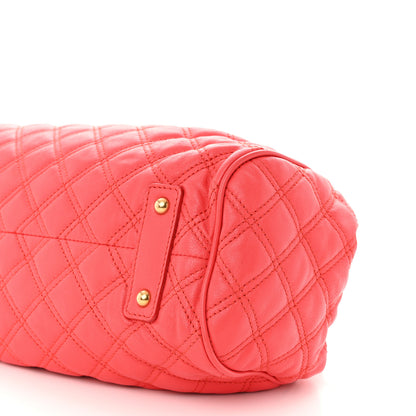Marc Jacobs Calfskin Quilted Leather Stam Bag Coral 10 of 10