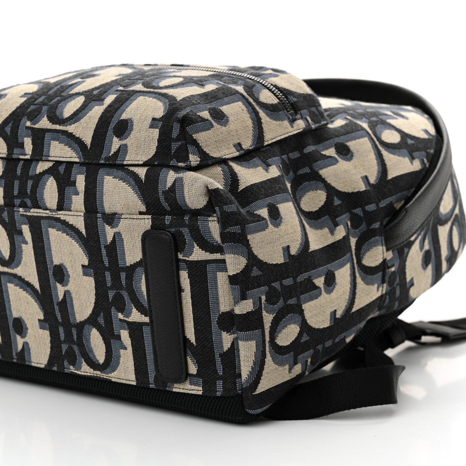 Christian Dior Oblique Maxi Calfskin Rider Kid's Backpack Beige Blue 9 of 9