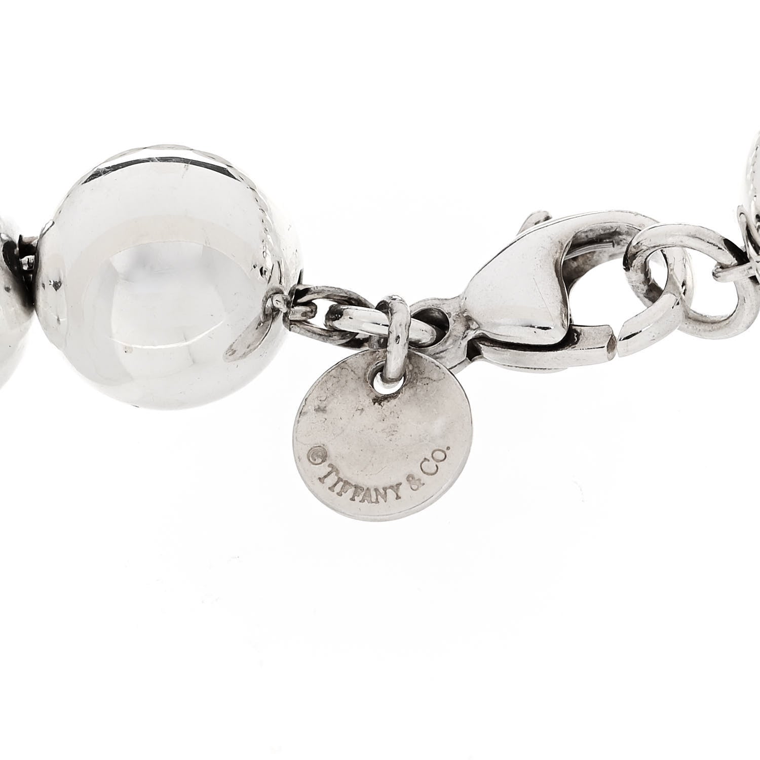 Tiffany Sterling Silver 10mm HardWear Ball Bracelet 3 of 4