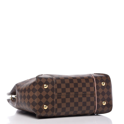 Louis Vuitton Damier Ebene Caissa Hobo Rose Ballerine 4 of 18