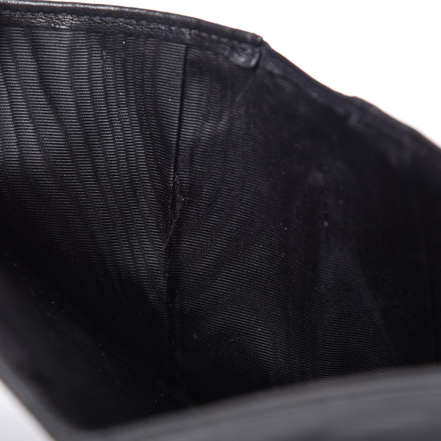 Lambskin Timeless CC Compact French Wallet Black