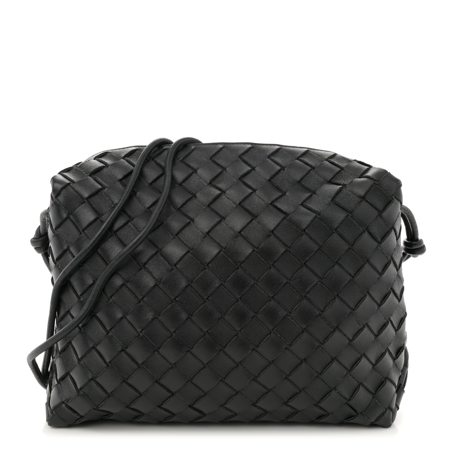 Bottega Veneta Nappa Intrecciato Medium Loop Camera Bag Black 1 of 10