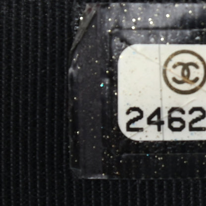 Chanel Iridescent Caviar Chevron Quilted Compact Flap Wallet Black 8 of 11