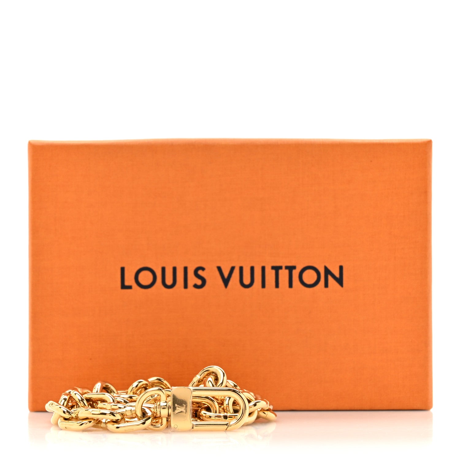 Louis Vuitton Metal Pochette Accessories Chain Strap Gold 4 of 4
