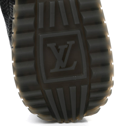 Louis Vuitton Calfskin Damier Run Away Sneakers 9.5 Graphite 6 of 8