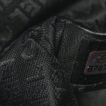 Chanel Patent Camellia Embossed Pochette Black 7 of 10