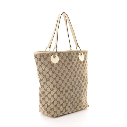 Gucci Monogram Large Eclipse Tote Beige White 3 of 13